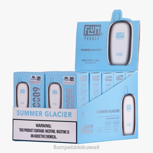FLUM PEBBLES 6000 بخة 10 عبوات | Flum Pebble Kuwait 4JTT81 النهر الجليدي الصيفي