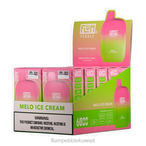 FLUM PEBBLES 6000 بخة 10 عبوات | Flum Pebble Nicotine Percentage 4JTT56 آيس كريم ميلو