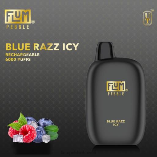 FLUM PEBBLES 6000 نفث | Flum Pebble Flavors 4JTT14 موسيقى الراز الزرقاء الجليدية