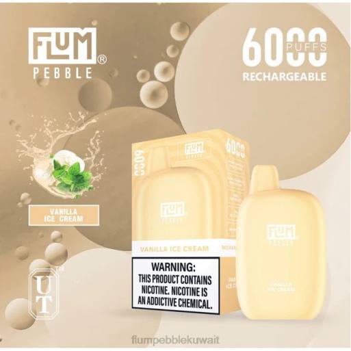 FLUM PEBBLES 6000 نفث | Flum Pebble Flavors 4JTT84 مثلجات الفانيليا