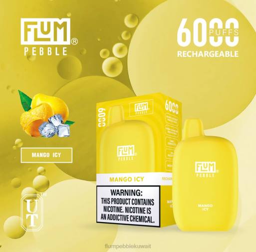 FLUM PEBBLES 6000 نفث | Flum Pebble Vape Kuwait 4JTT53 المانجو الجليدية