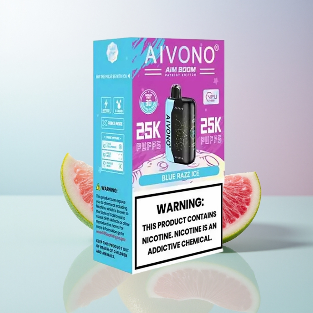 Aivono Aim Boom 25000 أزرق توت الجليد 28 مل