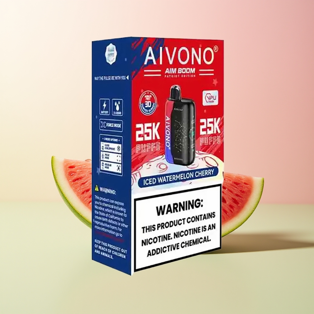 Aivono Aim Boom 25000 بطيخ مثلج بالكرز مع 650 مللي أمبير
