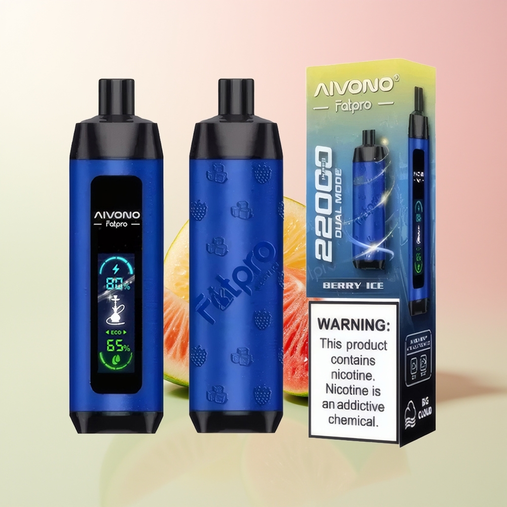Aivono Aim Fatpro 22000 توت الجليد بنكهات طبيعية وصناعية
