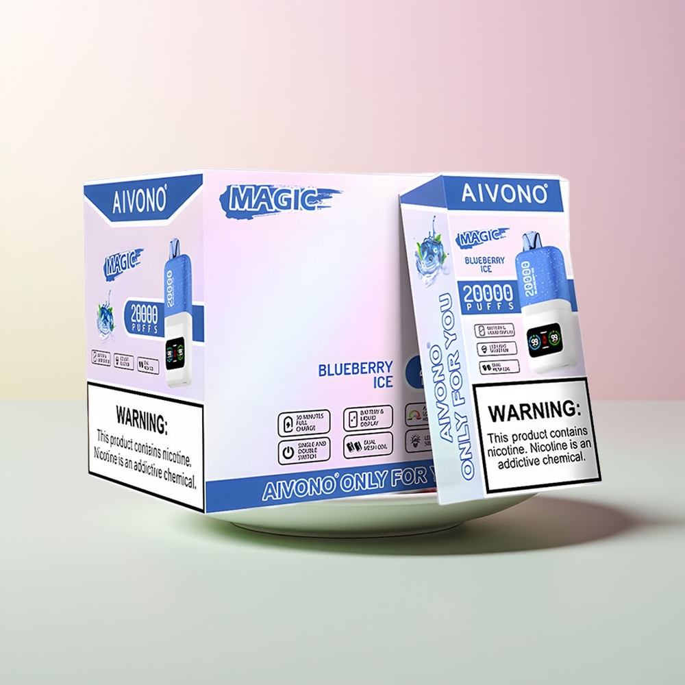 Aivono Aim Magic 20000 تُوت أزرق جليدي بشاشة مزدوجة