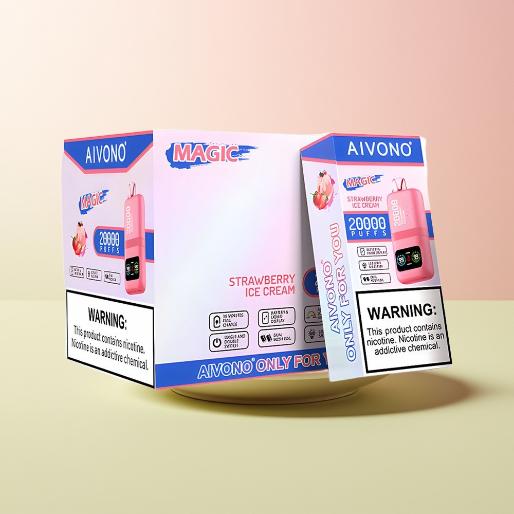Aivono Aim Magic 20000 آيس كريم الفراولة مع شريحة مزدوجة