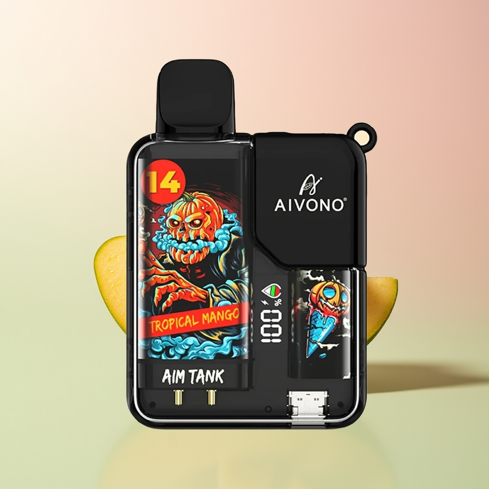 Aivono Aim Tank 9500 مانجو استوائي مع ملف شبكي 1.2 أوم