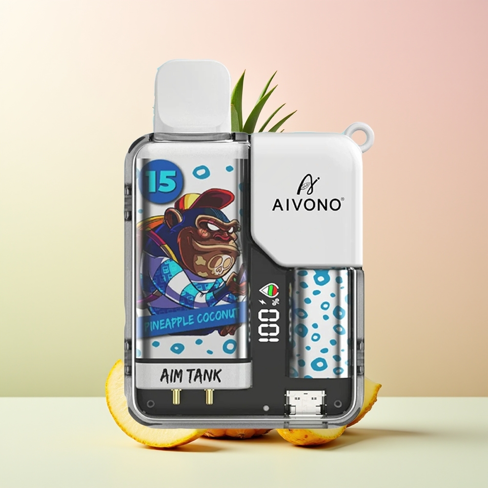 Aivono Aim Tank 9500 أناناس جوز الهند مع شاشة إل سي دي