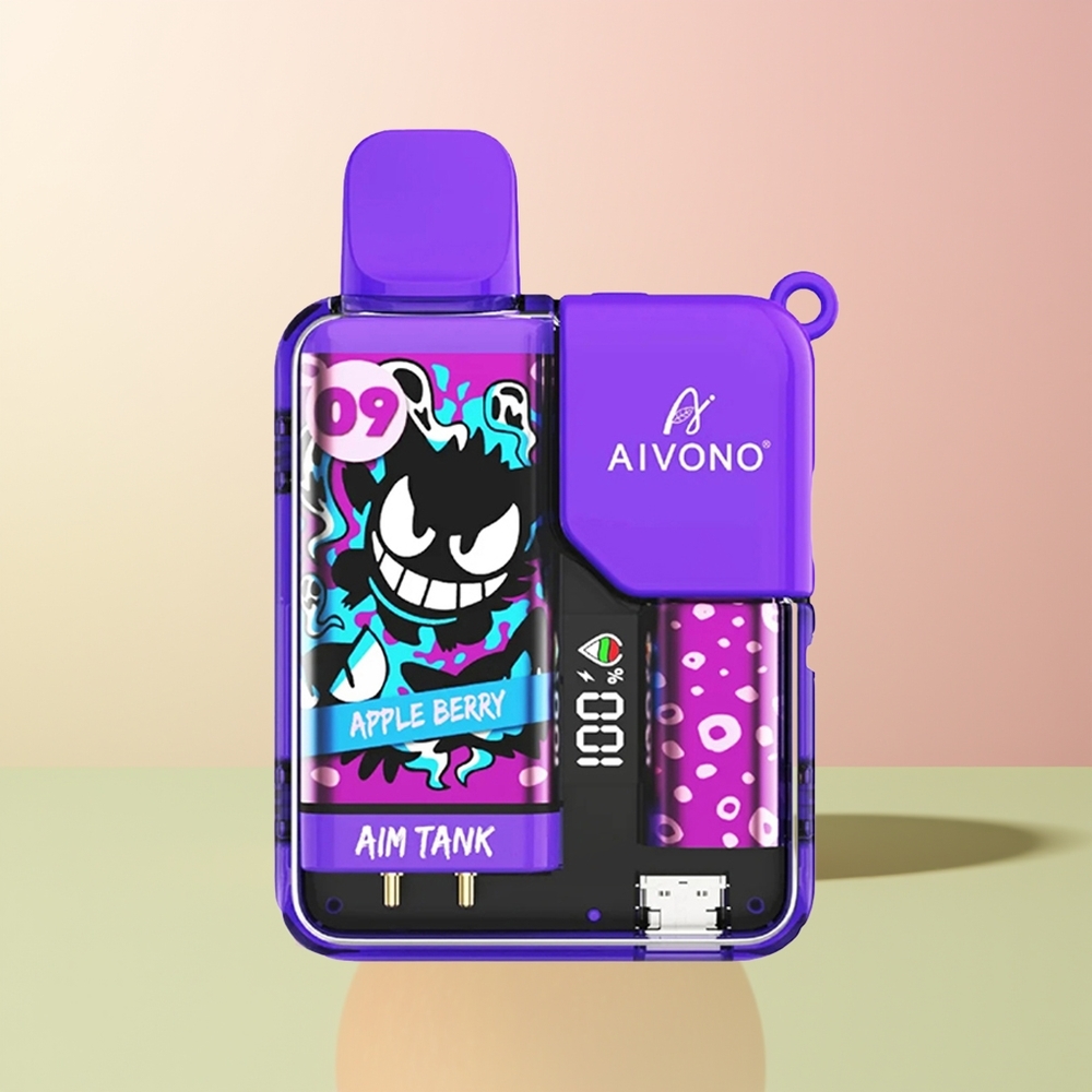 Aivono Aim Tank 9500 تفاحة التوت مع شاشة LCD
