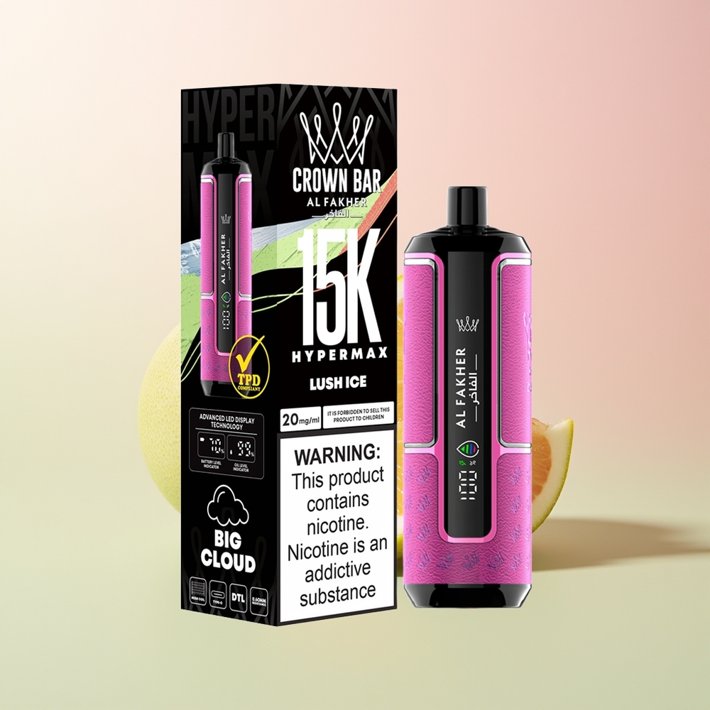 Al Fakher Crown Bar 15K Hypermax لوش آيس 22 مل