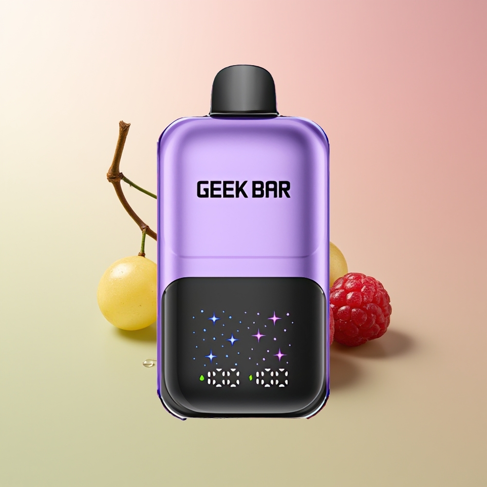 GEEK BAR 2GO 20ml 50000 عنب وتوت أحمر بشاشة تفاعلية كبيرة