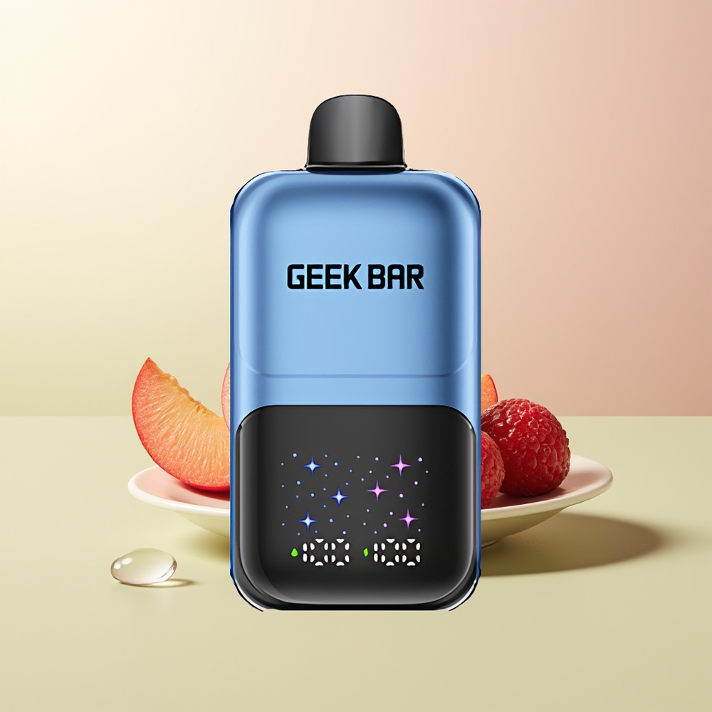 GEEK BAR 2GO 20ml 50000 خوخ وتوت مع شاشة تفاعلية كبيرة