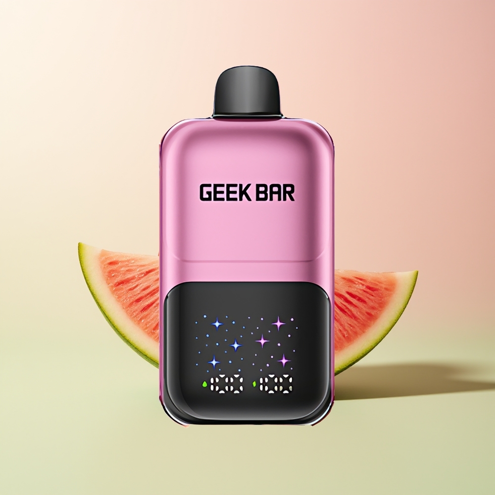 GEEK BAR 2GO 20ml 50000 خوخ وبطيخ مع شاشة تفاعلية
