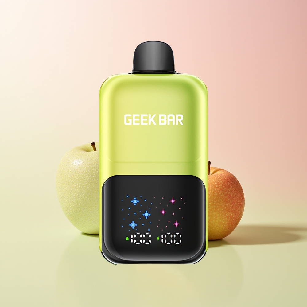 GEEK BAR 2GO 20ml 50000 تفاح حامض جليد مع شاشة كبيرة تفاعلية