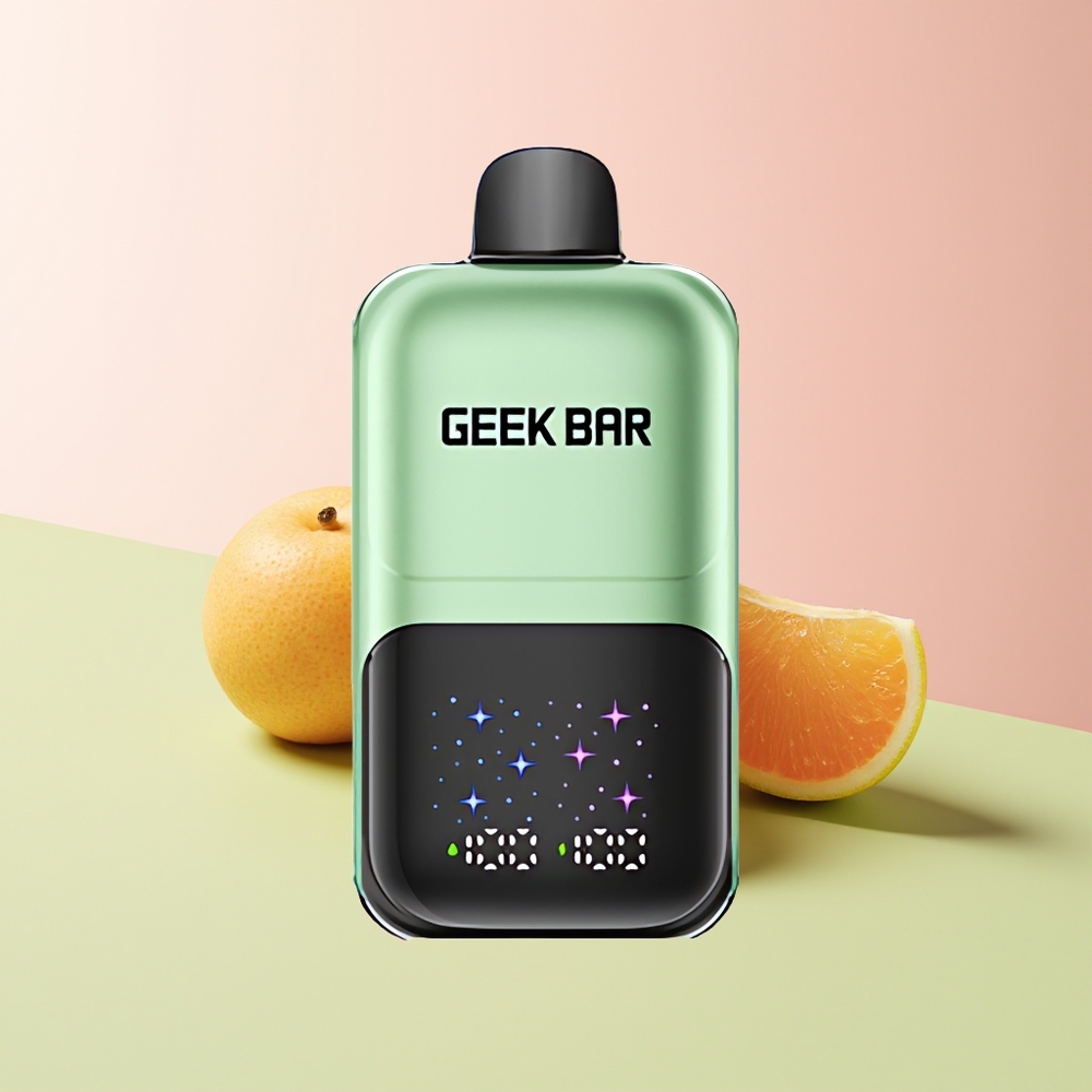 GEEK BAR 2GO 20ml 50000 حلوى حامضة وفواكه حامضة مع شاشة كبيرة تفاعلية