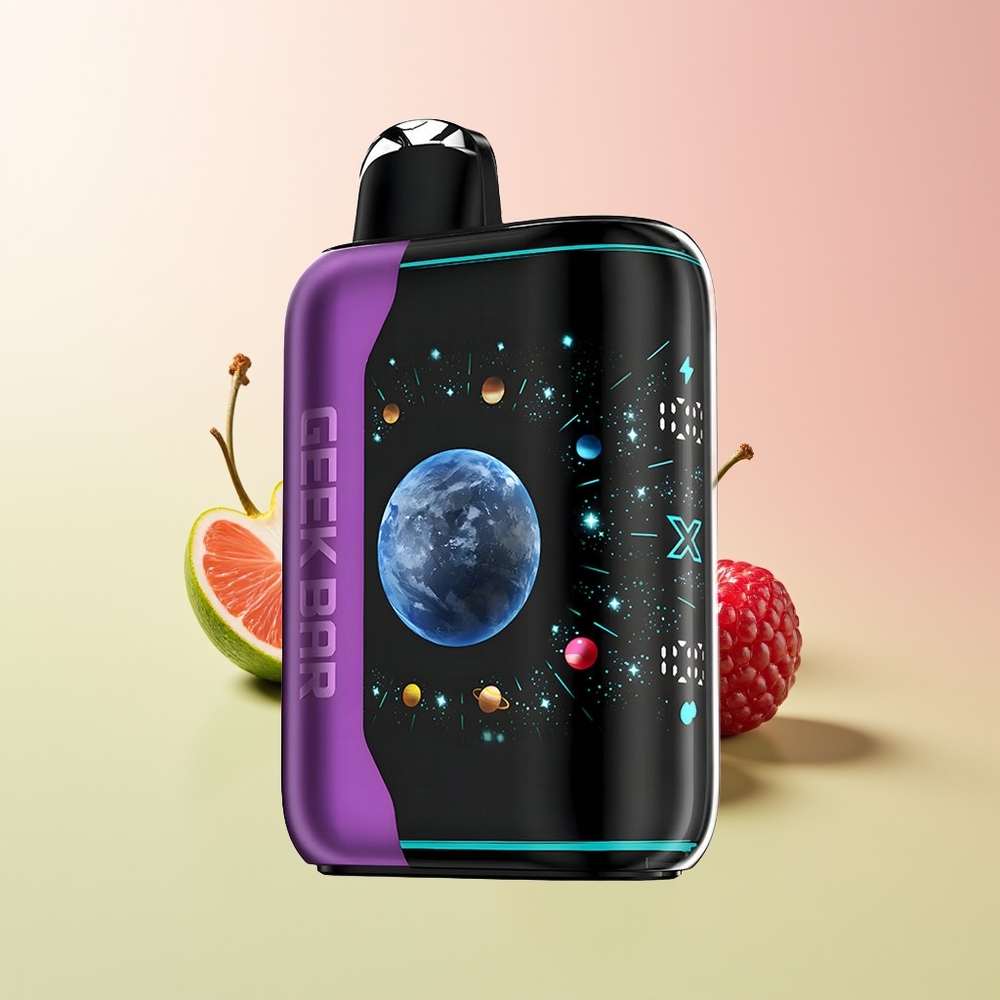 GEEK BAR Platinum Edition 25000 توت كرز ليمون بشاشة ثلاثية الأبعاد