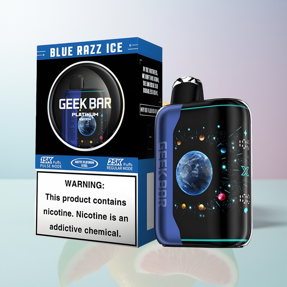 GEEK BAR Platinum Edition 25000 بلو راز آيس بشاشة منحنية ثلاثية الأبعاد