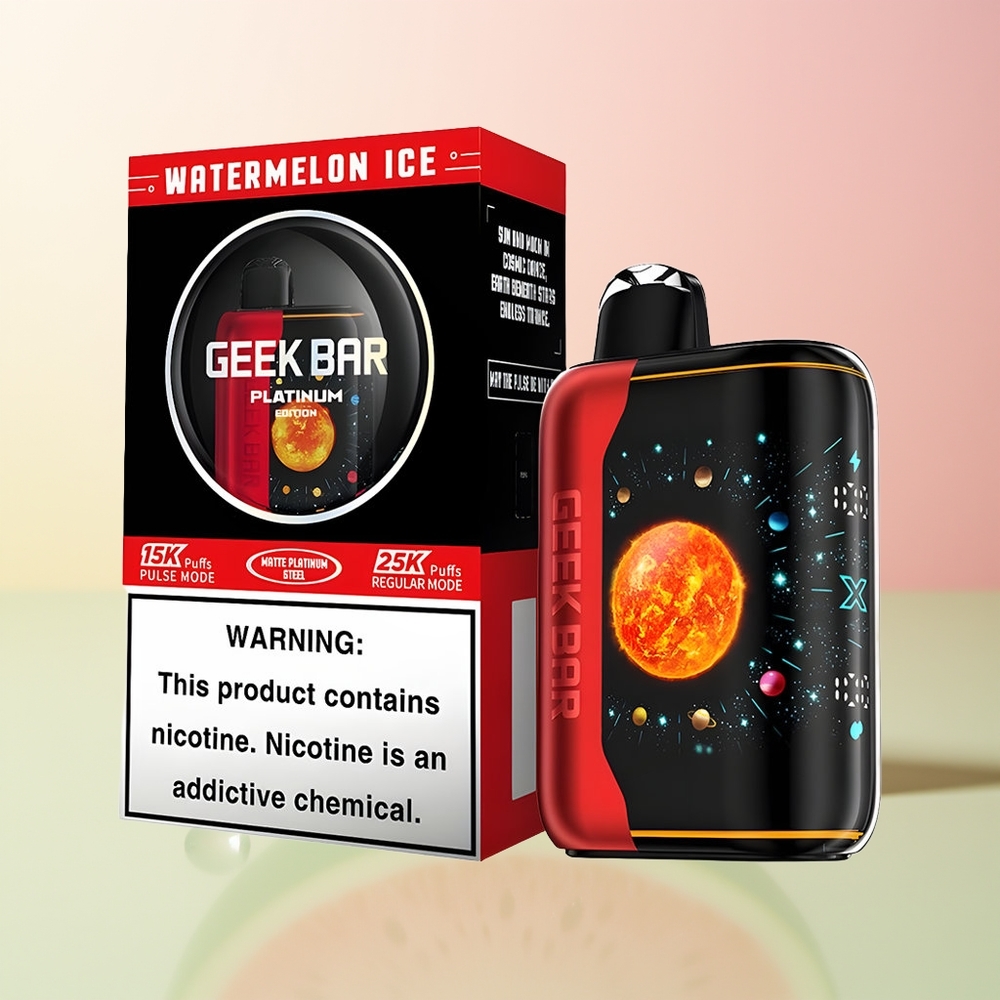 GEEK BAR Platinum Edition 25000 بطيخ مثلج بشاشة ثلاثية الأبعاد