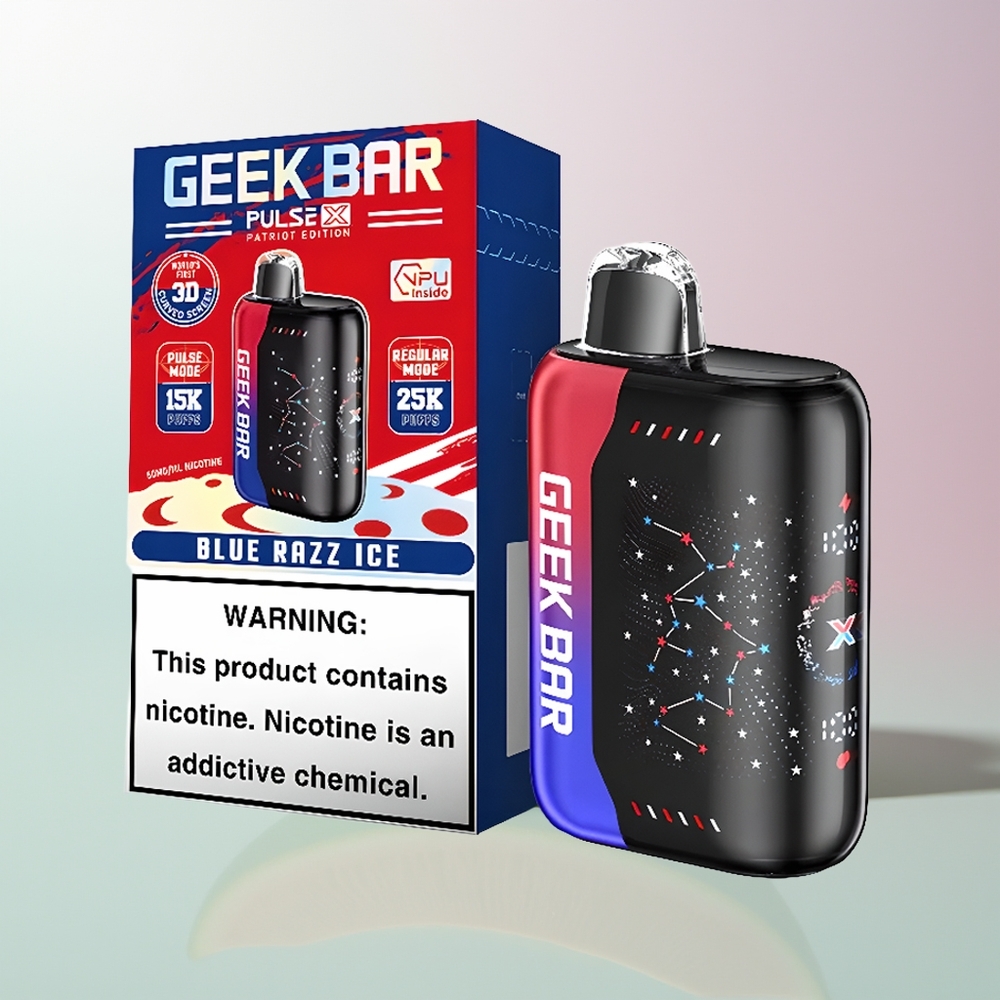 GEEK BAR Pulse X 25000 جيك بار بولس إكس باتريوت - شاشة منحنية ثلاثية الأبعاد