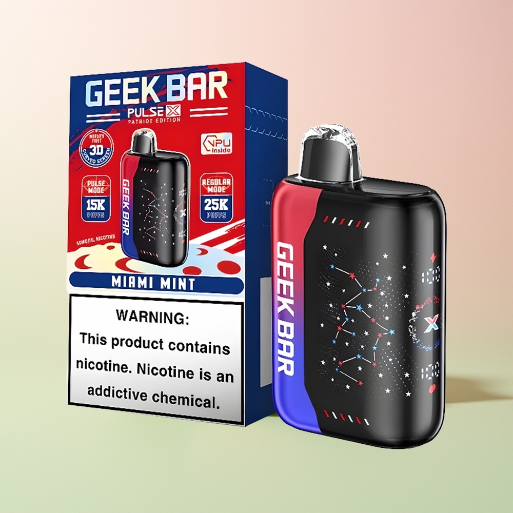 GEEK BAR Pulse X 25000 جيك بار بولس إكس باتريوت - شاشة منحنية ثلاثية الأبعاد