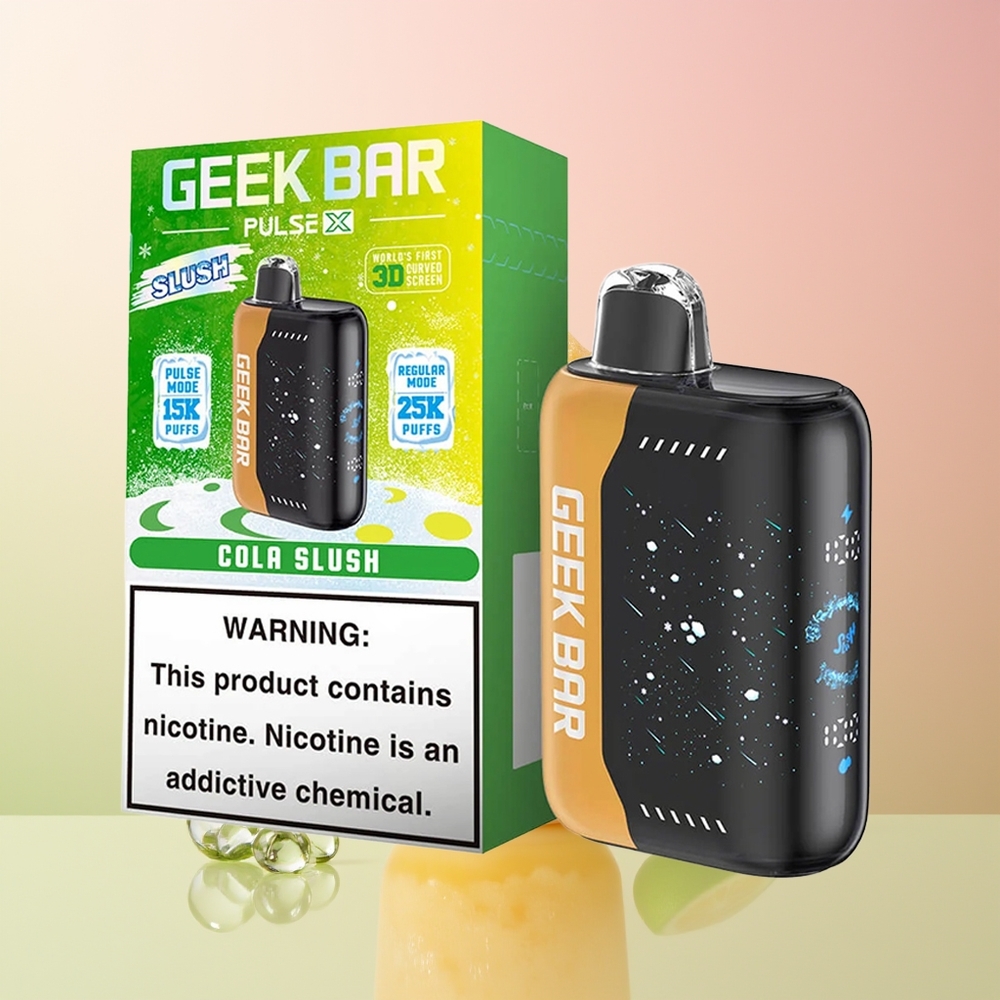 GEEK BAR Pulse X 25000 جيك بار بولس إكس إيديشن سلوش مع شاشة منحنية ثلاثية الأبعاد
