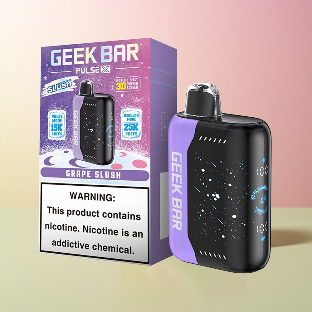 GEEK BAR Pulse X 25000 جيك بار بولس إكس إيديشن سلوش مع شاشة منحنية ثلاثية الأبعاد