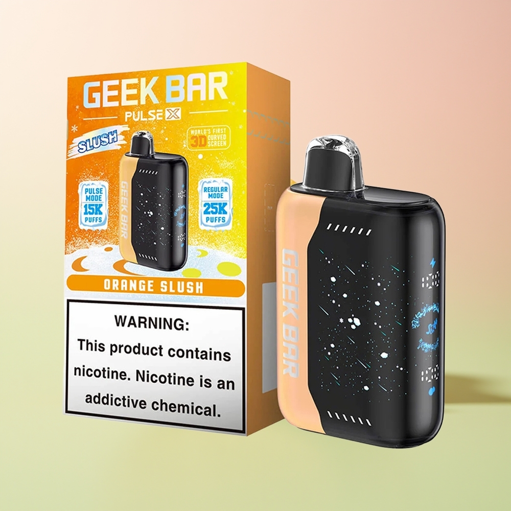 GEEK BAR Pulse X 25000 جيك بار بولس إكس إيديشن سلوش مع شاشة منحنية ثلاثية الأبعاد