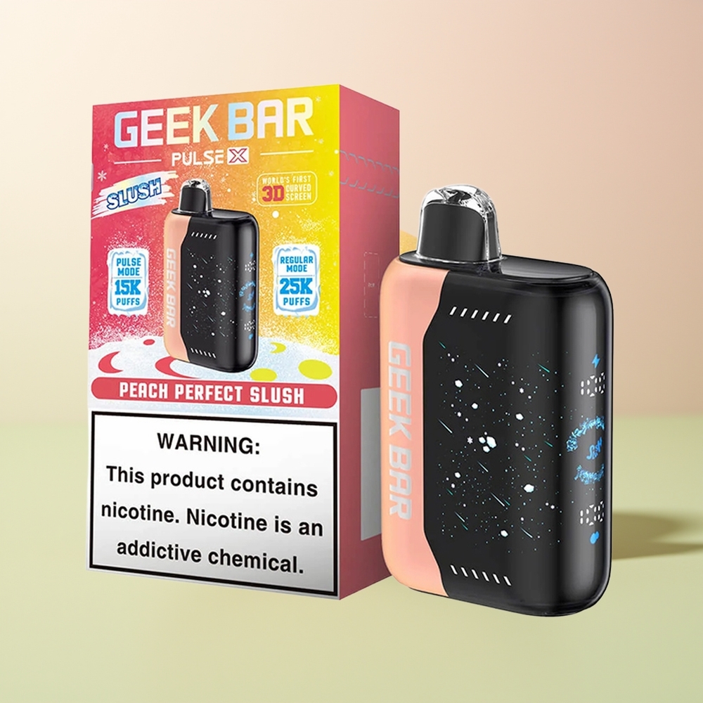 GEEK BAR Pulse X 25000 جيك بار بولس إكس إيديشن سلوش مع شاشة منحنية ثلاثية الأبعاد