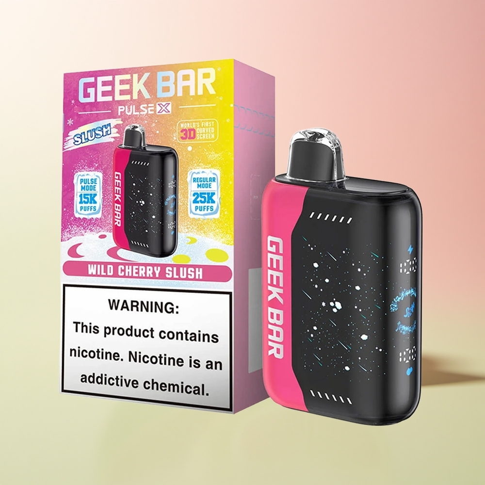 GEEK BAR Pulse X 25000 جيك بار بولس إكس إيديشن سلوش مع شاشة منحنية ثلاثية الأبعاد