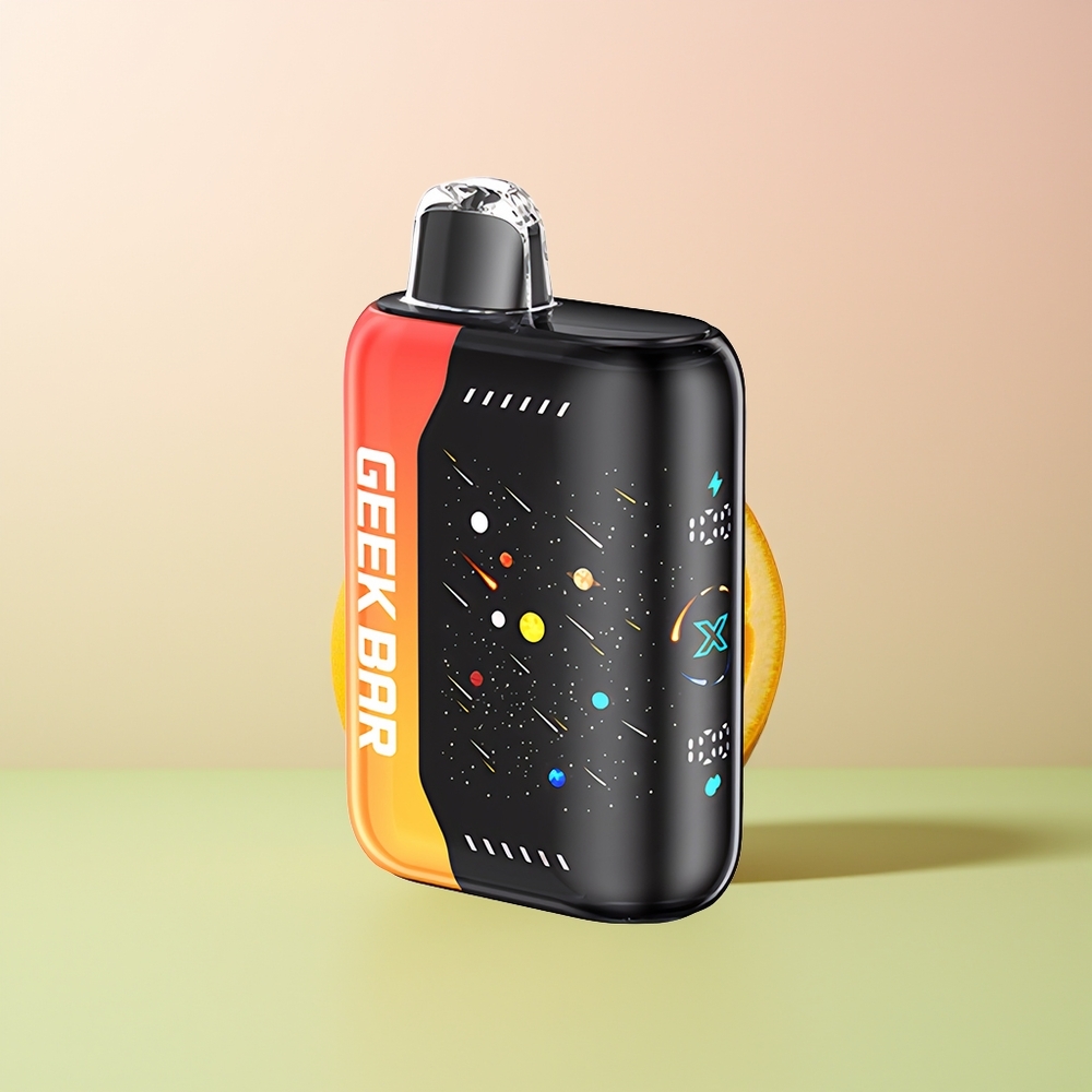 GEEK BAR Pulse X 42K Puffs Meteor Edition التنين البرتقالي - شاشة منحنية ثلاثية الأبعاد