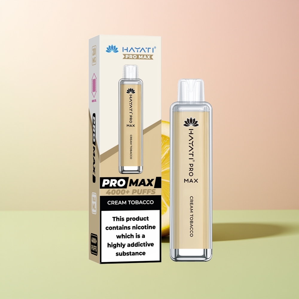 Hayati Pro Max 4000 تبغ الكريمة المزدوج 1.1 أوم