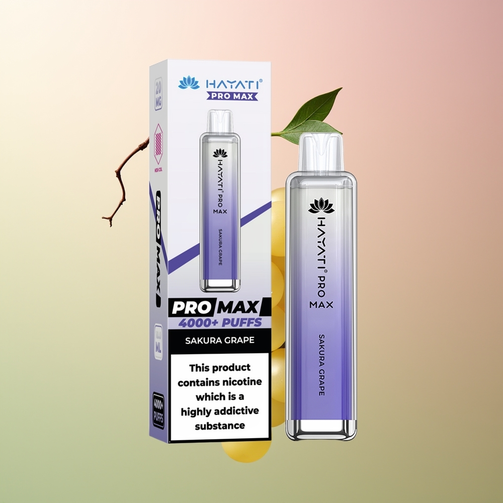 Hayati Pro Max 4000 ساكورا عنب مع LED