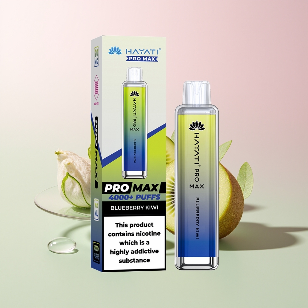 Hayati Pro Max 4000 توت أزرق كيوي بلوري