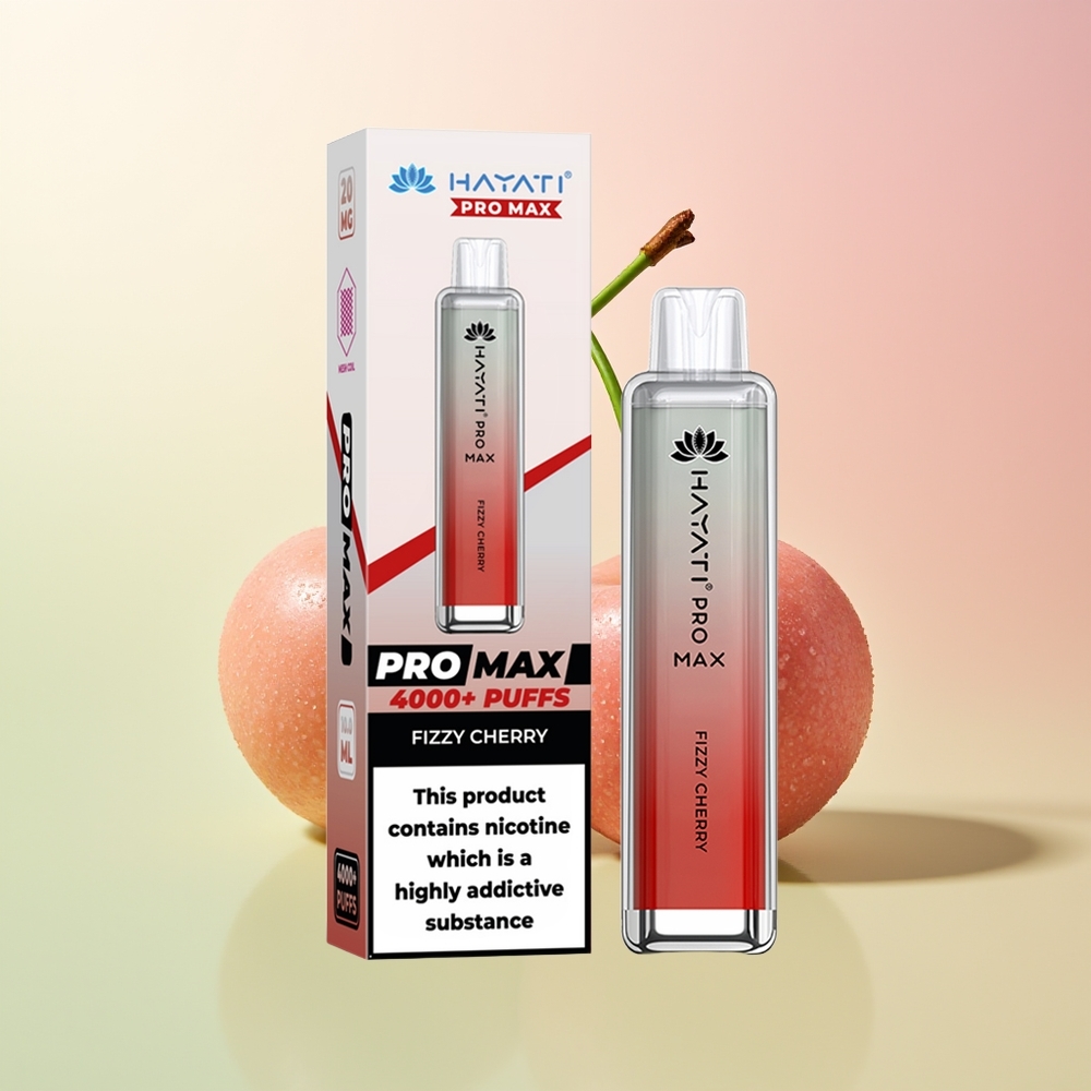 Hayati Pro Max 4000 كرز فوار مع بطارية قوية