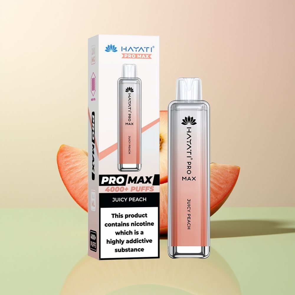 Hayati Pro Max 4000 عصير الخوخ مع بطارية قوية