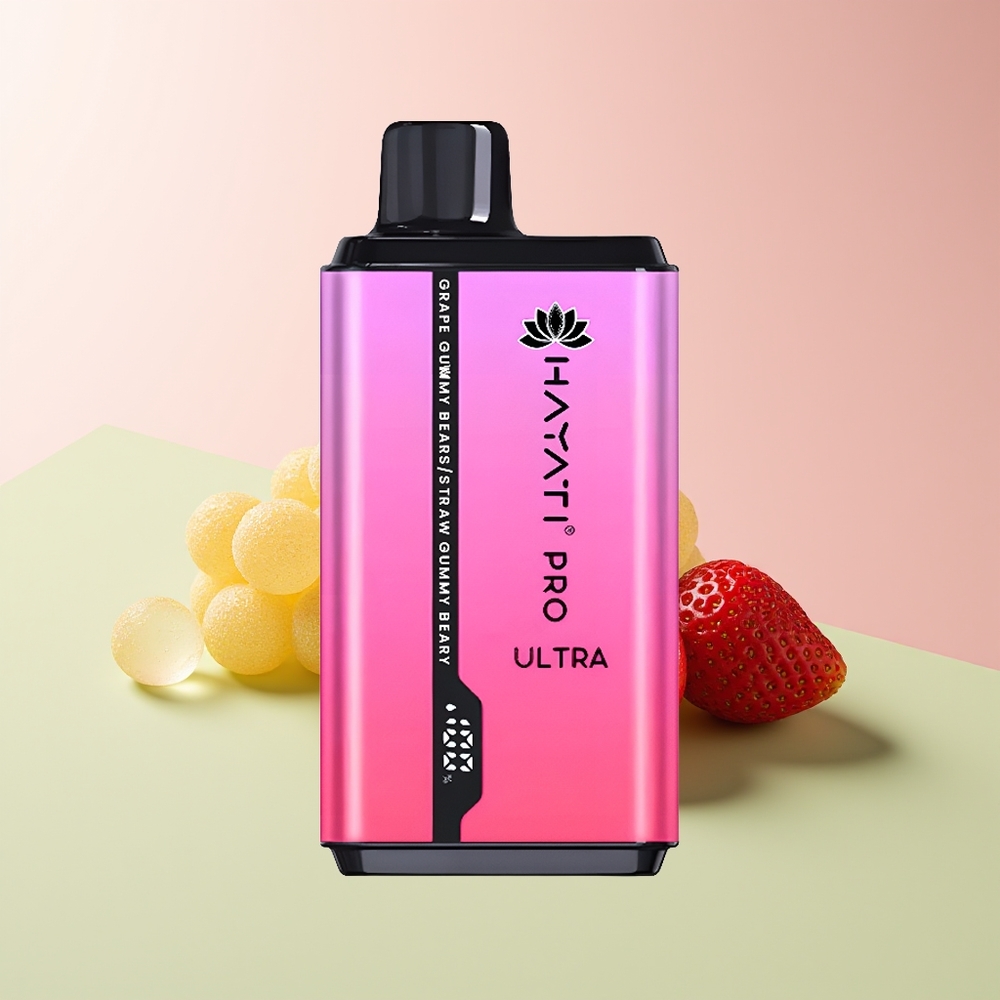 Hayati Pro Ultra 15000 علكة دب عنب فراولة بسعة 12 مل