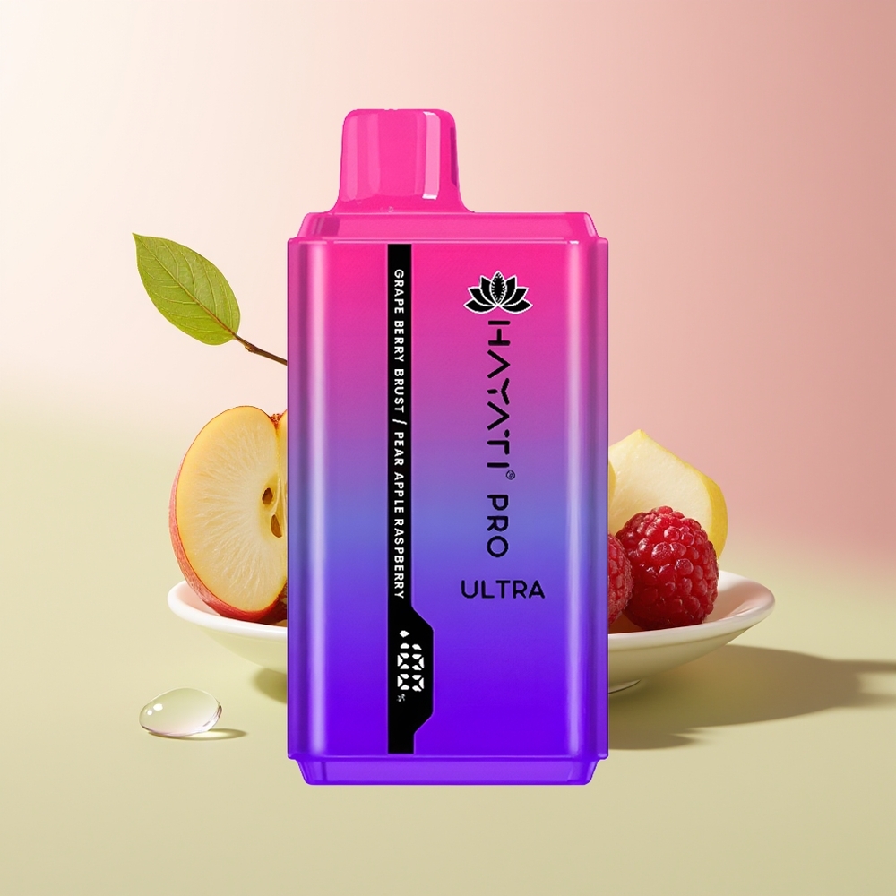 Hayati Pro Ultra 15000 عنب توت فوار كمثرى تفاح توت العليق 49 نكهة