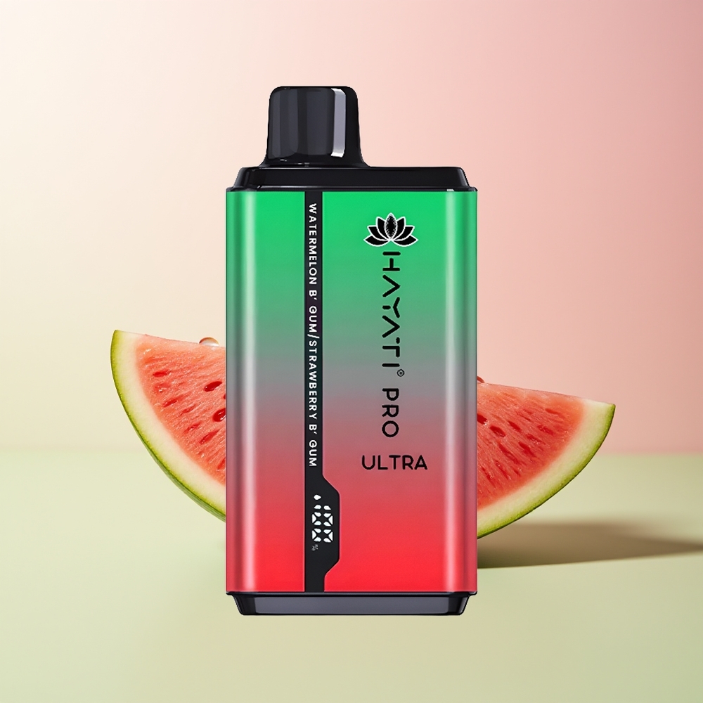Hayati Pro Ultra 15000 بطيخ علكة فراولة علكة 49 نكهة