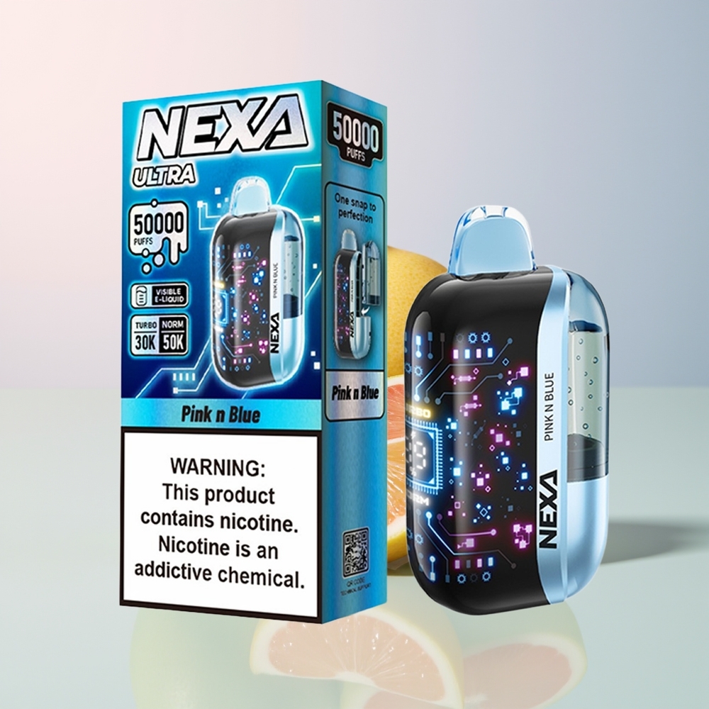 NEXA Ultra 50000 الوردي والأزرق - 20 مل سعة معبأة مسبقًا