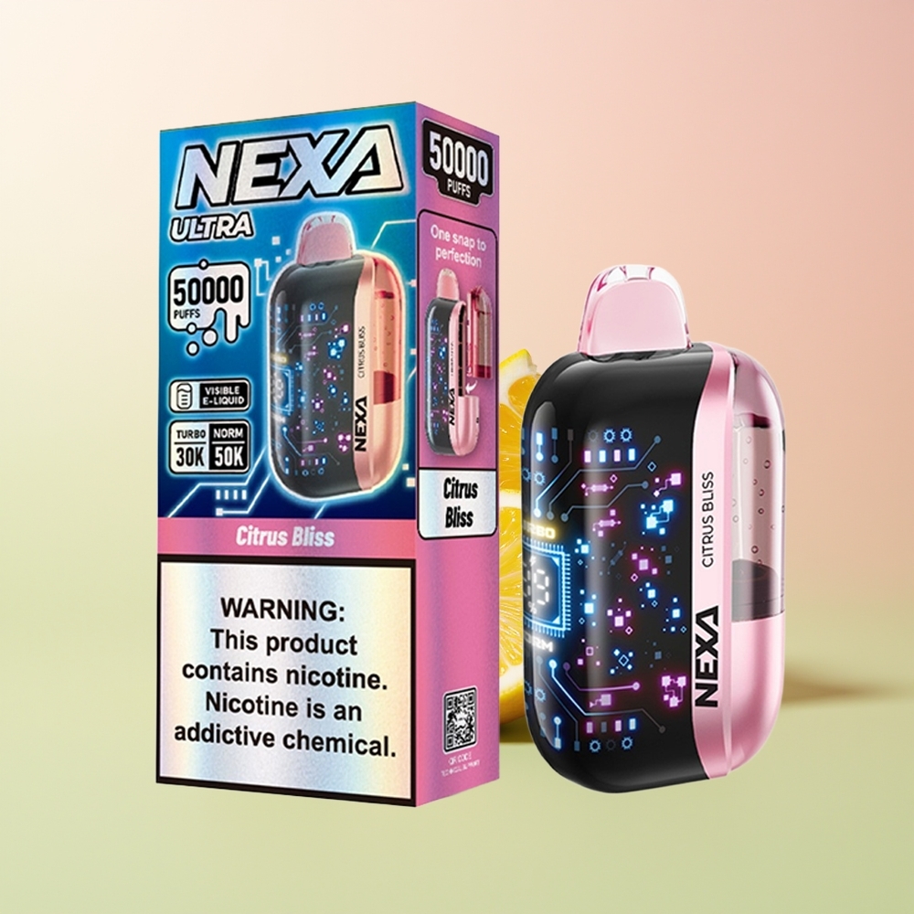 NEXA Ultra 50000 نشوة الحمضيات مع شاشة منحنية ثلاثية الأبعاد