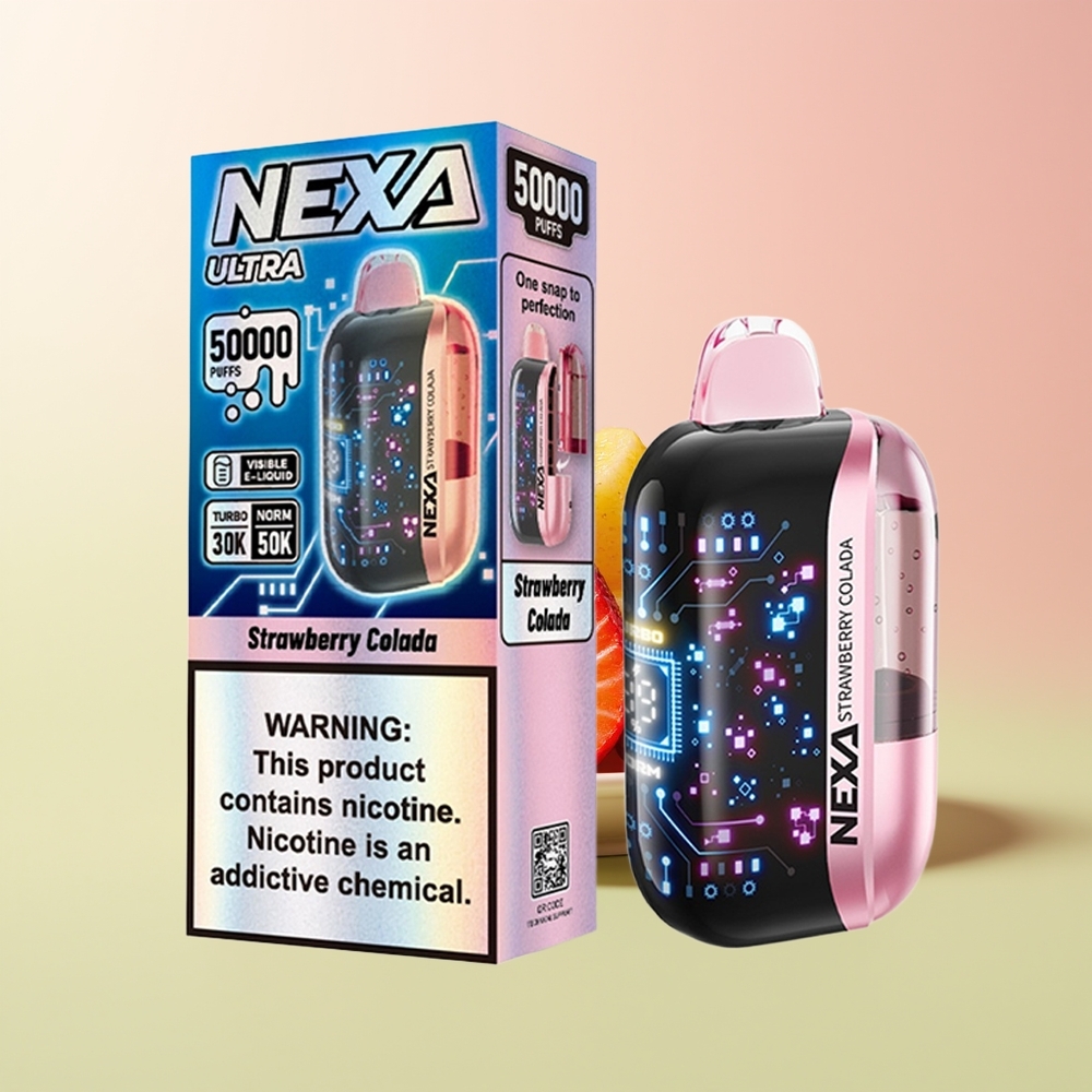 NEXA Ultra 50000 فراولة كولادا شاشة منحنية ثلاثية الأبعاد