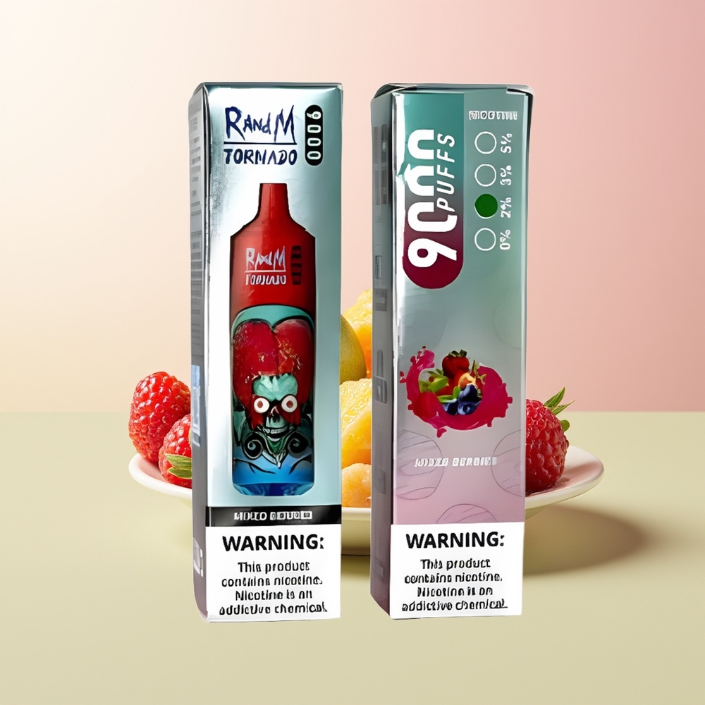 RandM Fumot Tornado 9000 توت مشكل بشاشة RGB أنيقة