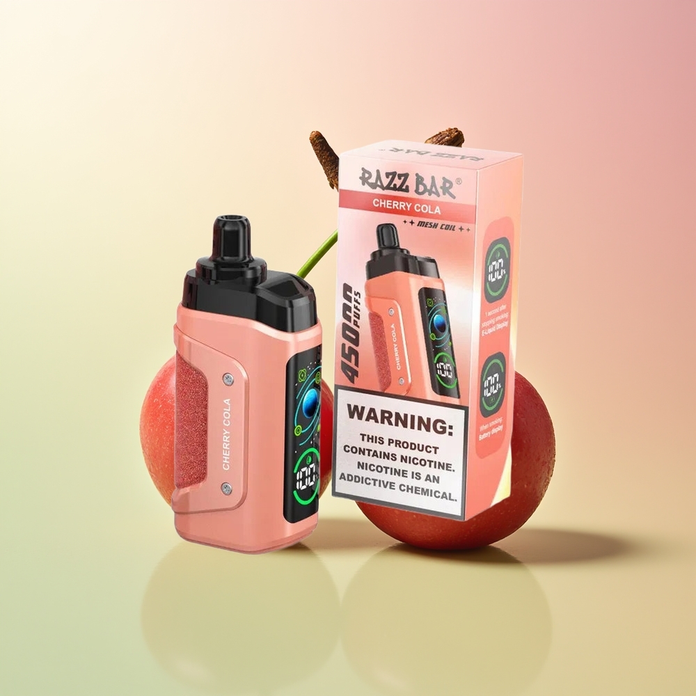 Razz Bar 45000 كرز كولا مع شبكة 1.0 أوم