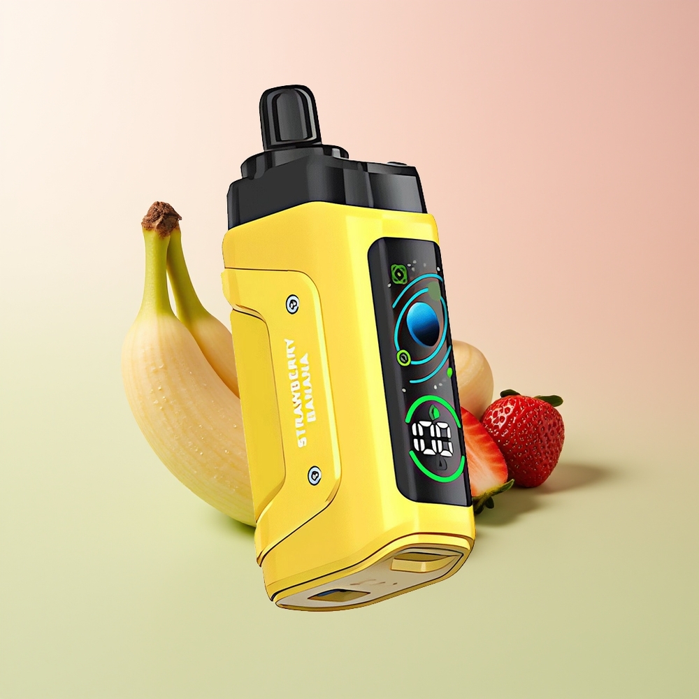 Razz Bar 45000 فراولة موز مع شبكة 1.0 أوم