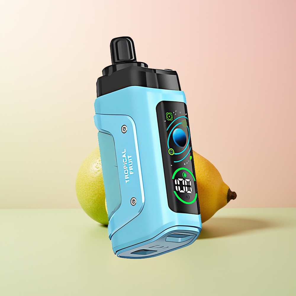 Razz Bar 45000 فاكهة استوائية مع شبكة 1.0 أوم