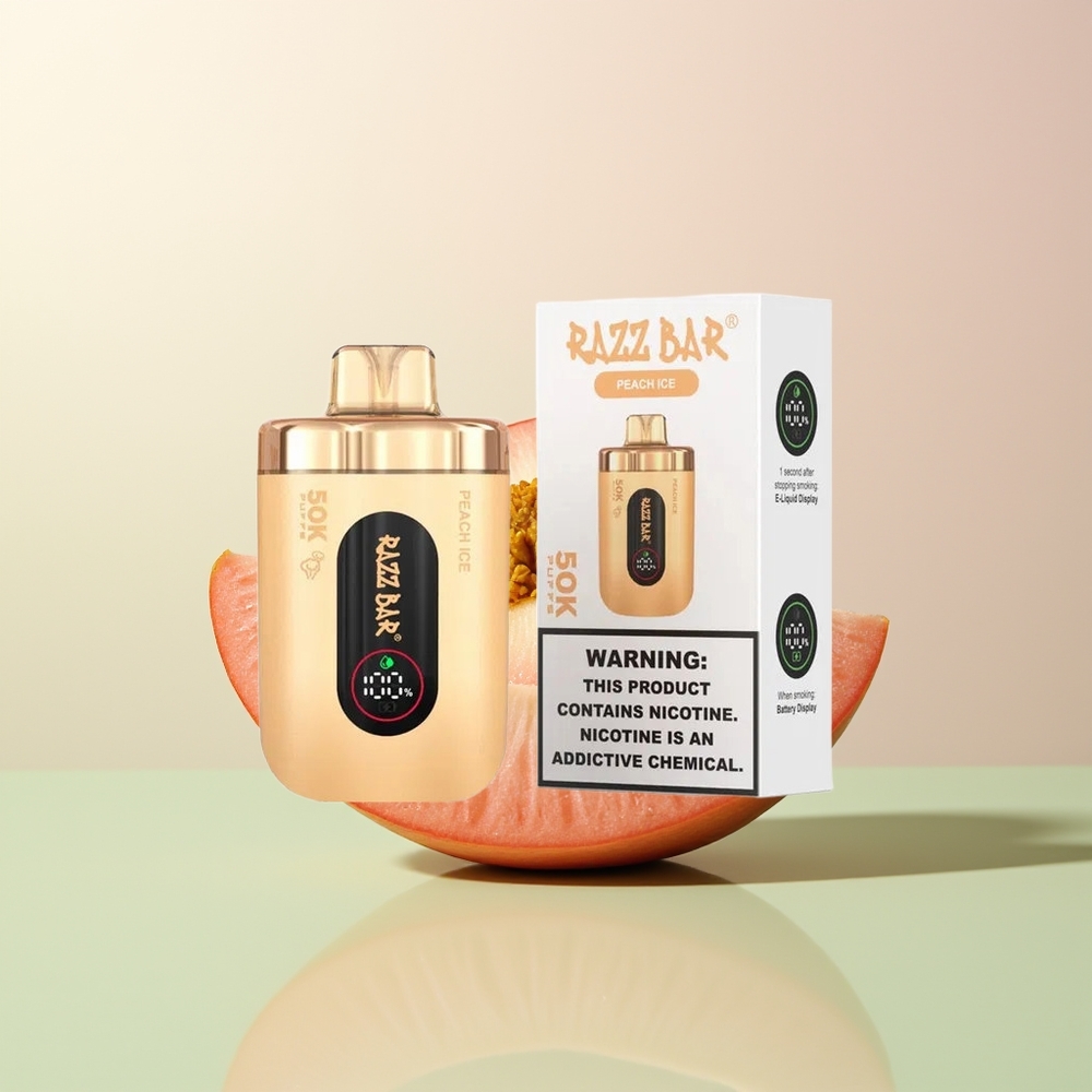 Razz Bar 50K خوخ جليدي بملف شبكي 1.0 أوم