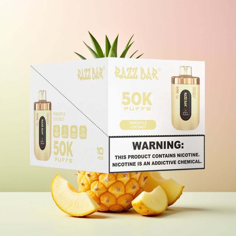 Razz Bar 50K أناناس جوز الهند شبكة 1.0 أوم