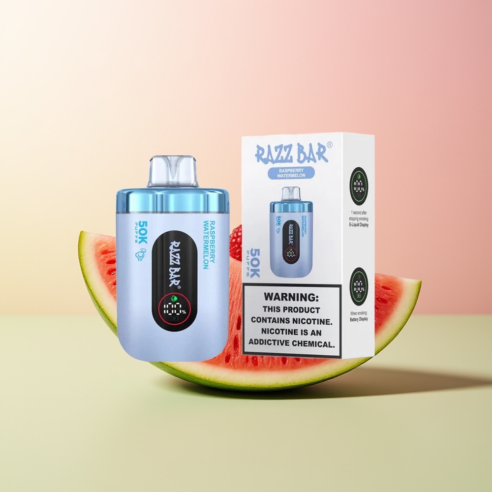 Razz Bar 50K توت العليق البطيخي بشبكة 1.0 أوم