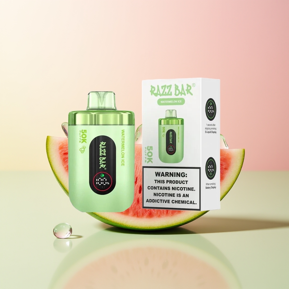 Razz Bar 50K بطيخ مثلج بنسبة 2% نيكوتين