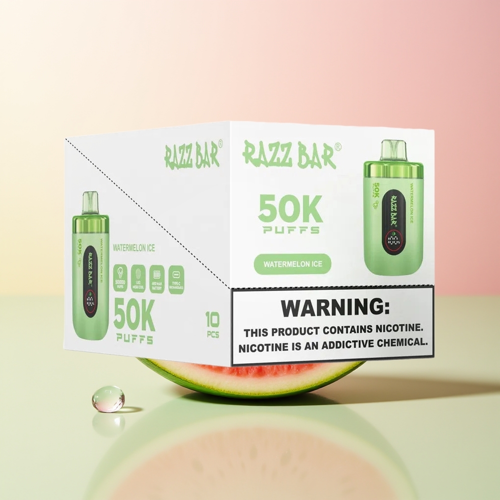 Razz Bar 50K بطيخ مثلج بنسبة 2% نيكوتين